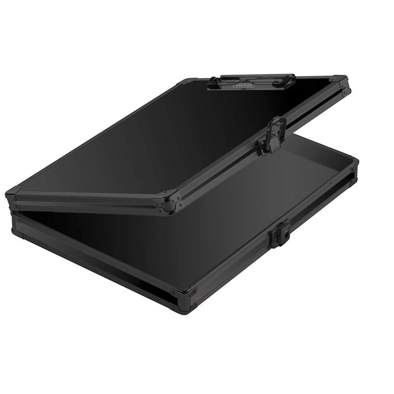 Vaultz Locking Storage Clipboard 8.5x11 Tactical Black Portable Organizer