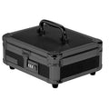 Locking Cash Box with Combination Lock and Organizer Tray - 8.5x4x10 Inches, Tactical Black