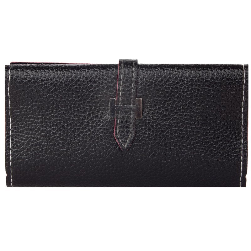 Vegan Leather Wallet with Belt Strap and Phone Compartment – Multiple Colors