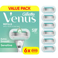 Venus Deluxe Sensitive Women's Razor Blade Refills - Pack of 6