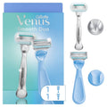 Women’s Pubic Hair & Skin Razor Duo Set with Handles & Refills - Sensitive & Body Razors