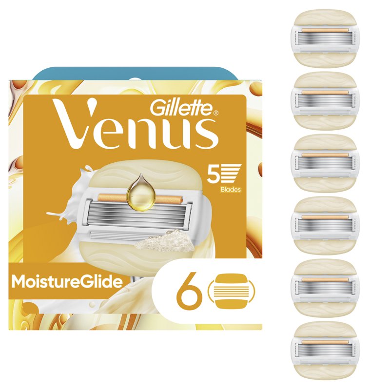 Women’s Razor Blade Refills with Moisture Bars - Pack of 6