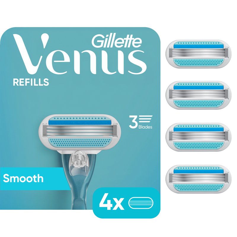 Women's Razor Blade Refills - Compatible with Venus, 4 or 8 Count