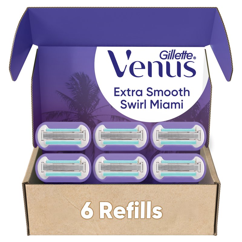 Women’s Razor Blade Refills for Smooth Shave - Pack of 6 or 5