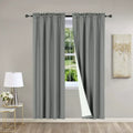 2-Piece Room Darkening Curtain Panels - Charcoal Gray, White, Blue, Taupe