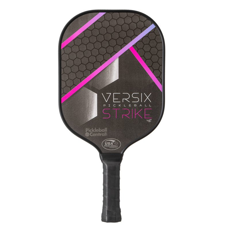 Versix Strike 4F Pickleball Paddle - Pink Variation, Lightweight Fiberglass Face