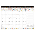 Horizontal Wall Calendar 2026 Floral Pattern Large Weekly Organizer
