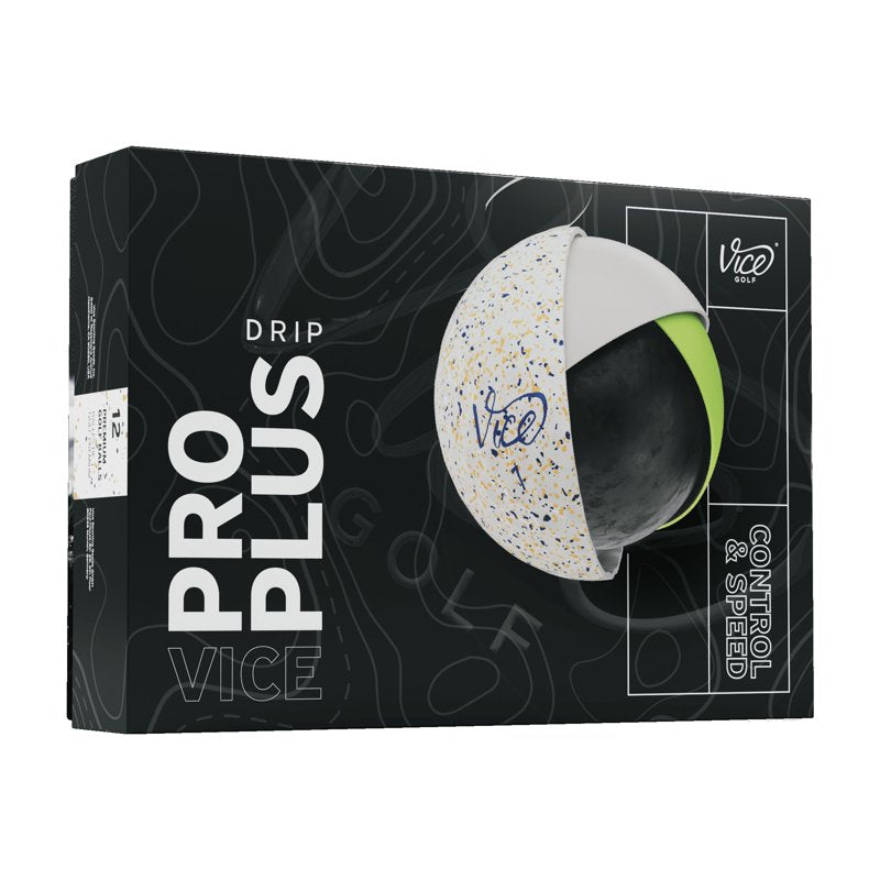 Vice Pro Plus Golf Balls Drip Navy Orange 12pk — Variation: Drip Navy Orange
