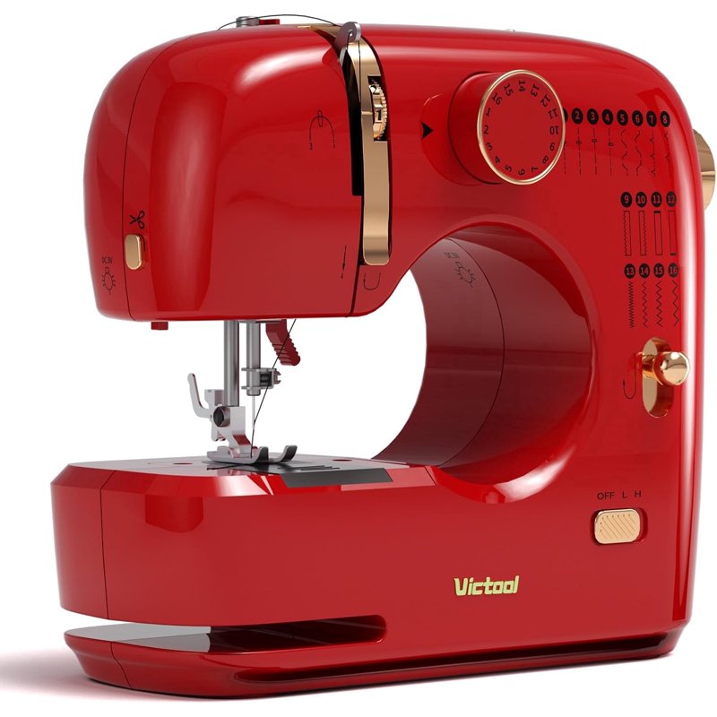 Mini Sewing Machine with 16 Stitches Portable Electric for Beginners Home DIY