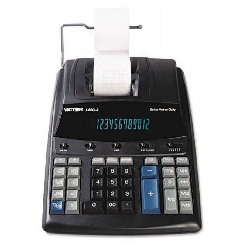 Heavy Duty 12 Digit Commercial Printing Calculator with Fast Ribbon Printer