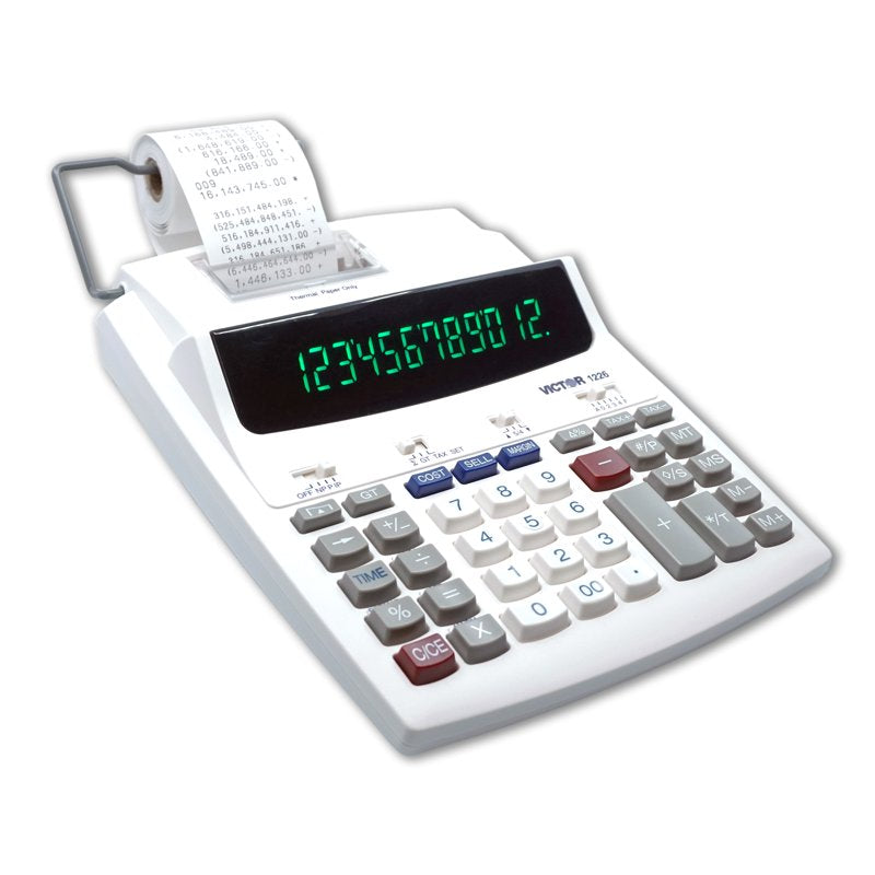 Thermal Printing Calculator 12-Digit Display Fast 8.0 Lines Per Second