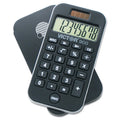 8-Digit Pocket Calculator with Recycled Plastic Case - Dual Power, Large LCD