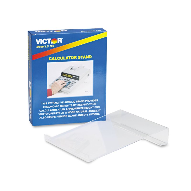Large Clear Ergonomic Calculator Stand - Supports All Commercial Models