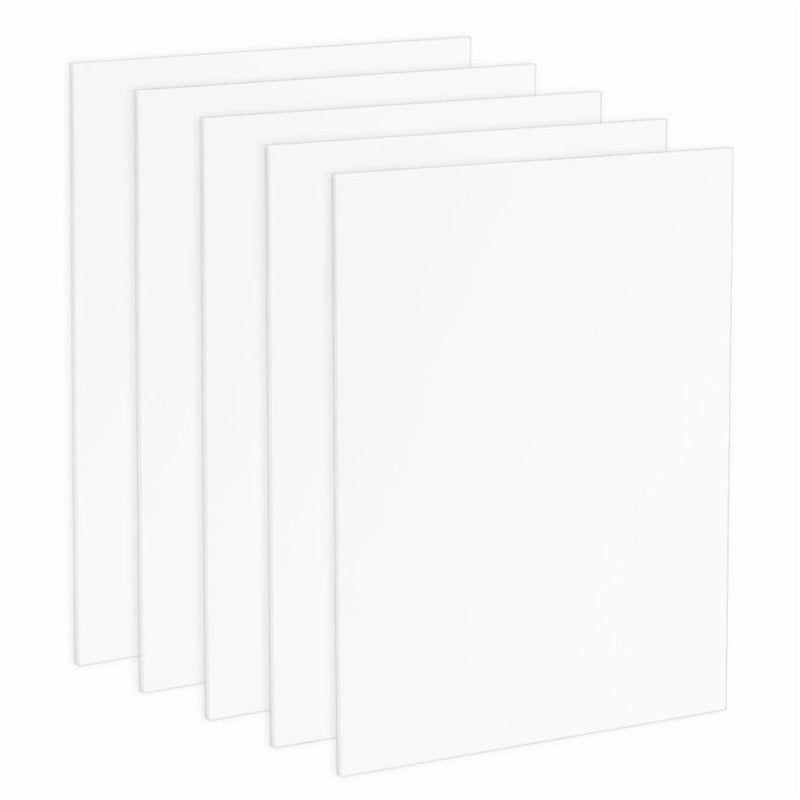 Acid-Free Foam Backing 5-Pack 11x14 Inches White Archival Support