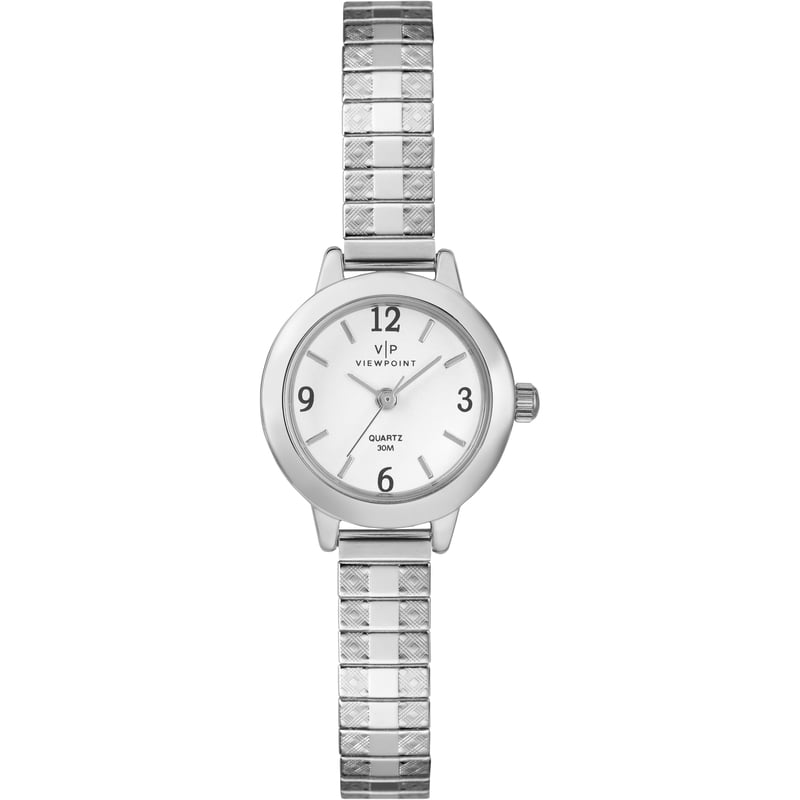 Women's Silver-Tone Fashion Watch with Expansion Band - Timex Viewpoint