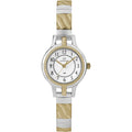 Women's Two-Tone White Fashion Watch with Expansion Band - Timex