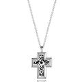 Vintage Cross Aromatherapy Oil Necklace Diffuser Jewelry Gift Set