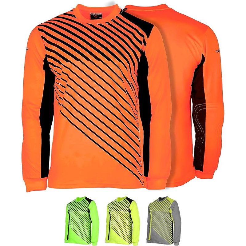 Vizari Arroyo Goalkeeper Jersey - Orange/Navy XL with Padded Long Sleeves