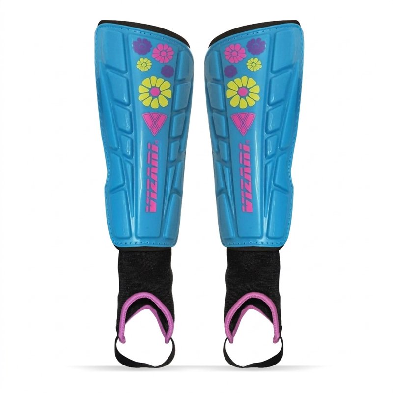 Vizari Blossom Soccer Shin Guards - XXS Blue/Pink – Lightweight Protective Gear