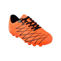 Vizari Boca Firm Ground Kids Soccer Cleats – Lightweight, Durable Shoes, Cushioned Heel, Orange/Black