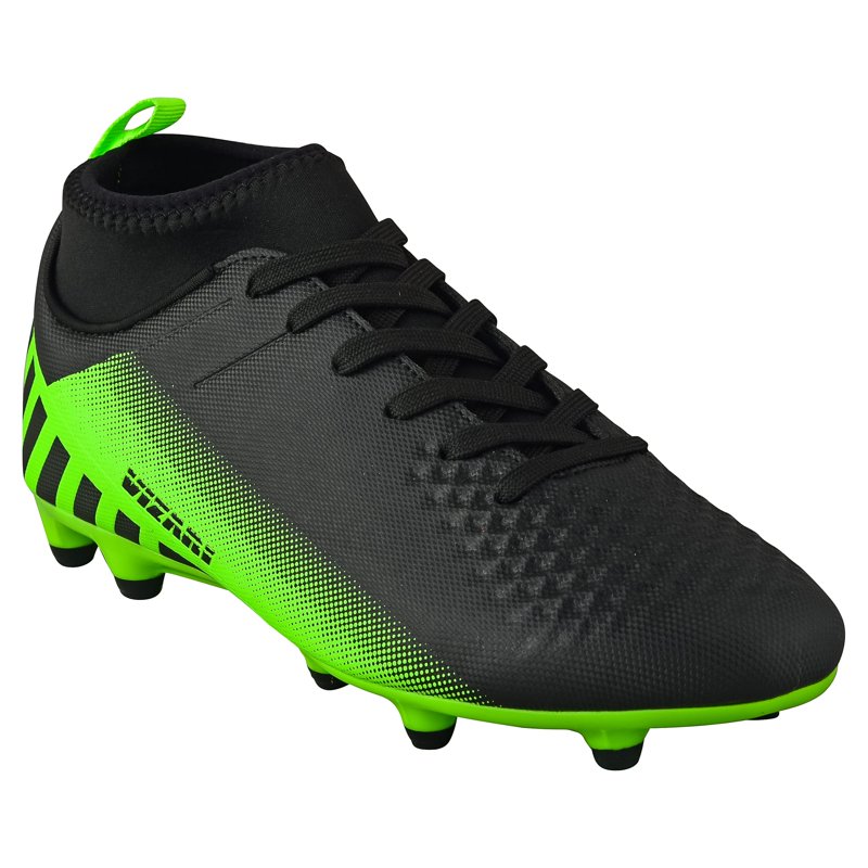 Vizari Santos MC JR Outdoor Soccer Cleats for Boys & Girls 1.5Y Black/Green