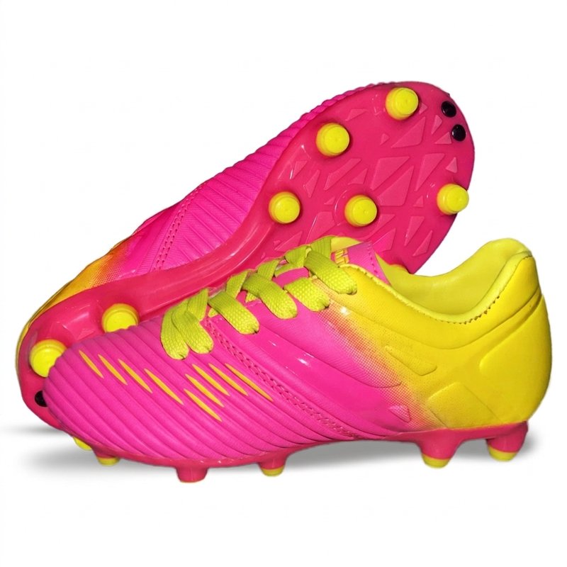Vizari Liga Firm Ground Kids Soccer Cleats - Pink, Size 3