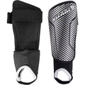 Vizari Matera Soccer Shin Guards with Ankle Protection - Kids to Adults, M, Black/White