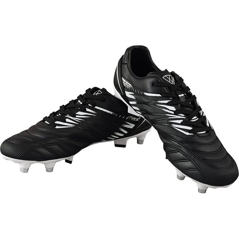 Vizari Men’s Valencia SG Soft Ground Soccer Cleats – Black White (Variation: Black White)