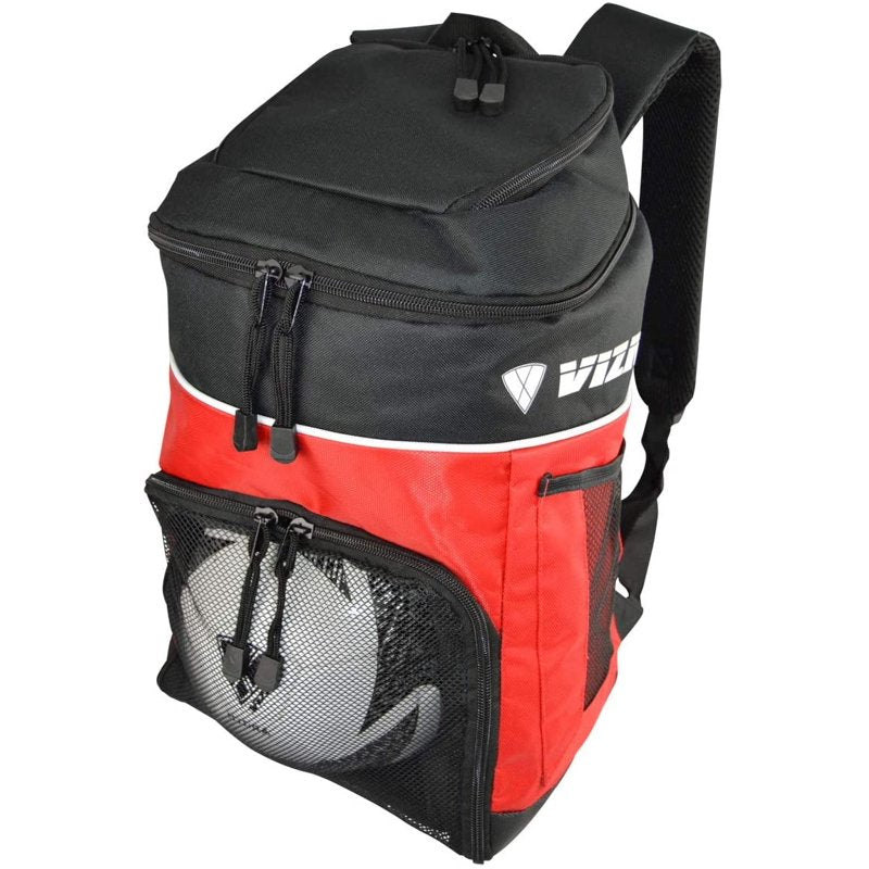 Soccer Backpack with Ball Compartment & Breathable Pockets - Sports Gear Bag