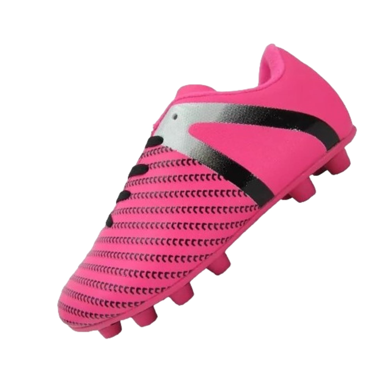 Vizari USA Impact Firm Ground Kids Soccer Cleats - Pink/Silver, 5
