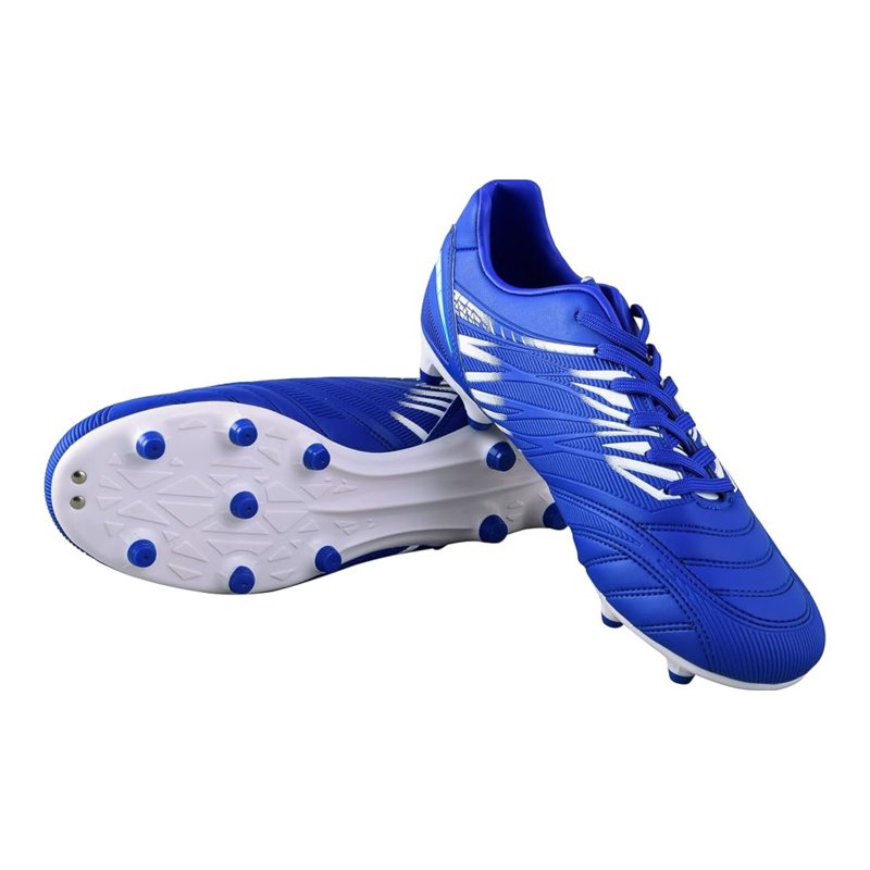 Vizari Valencia FG Soccer Cleats - Wide Fit Men & Women Royal White 10