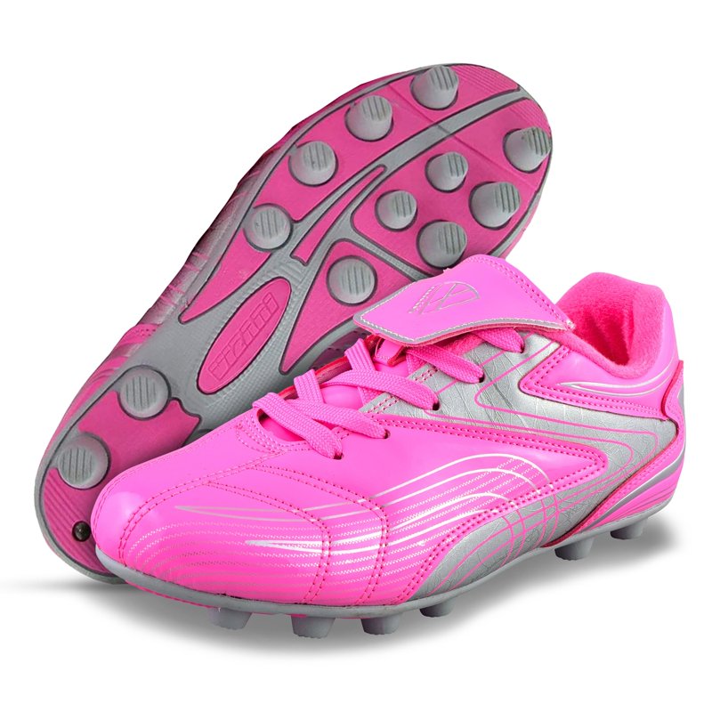 Vizari Youth Firm Ground Soccer Cleats – Pink 8 for Boys & Girls
