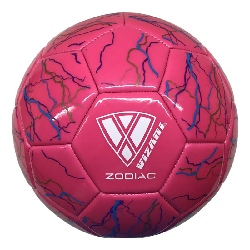 Vizari Zodiac Soccer Ball - Size 4, Pink - Durable Waterproof Synthetic Leather