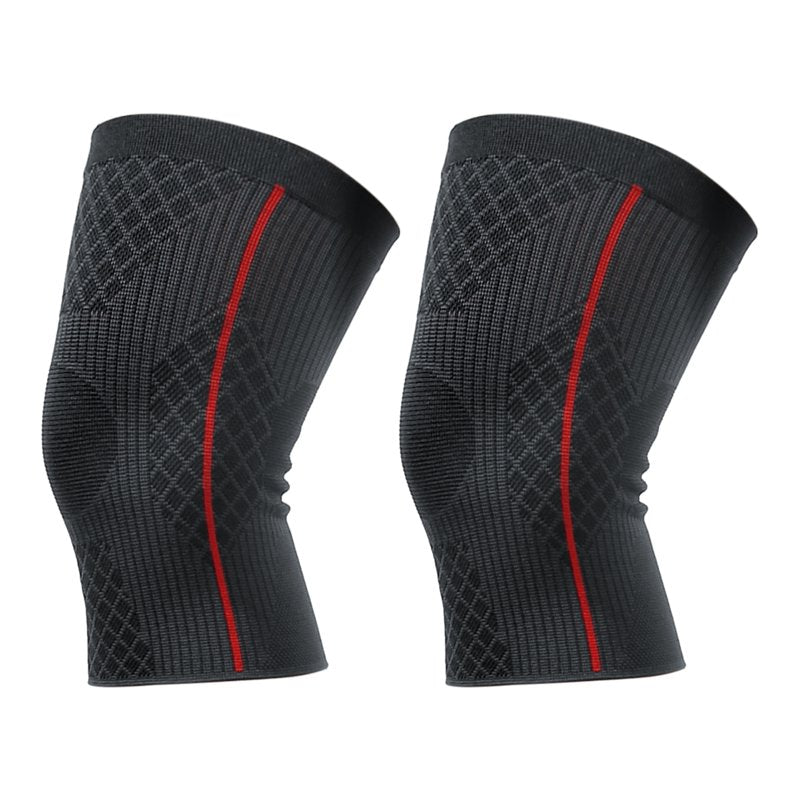 Knee Support Brace for Men Women - Elastic Compression Knee Sleeves, Breathable & Protective, 2 Pack