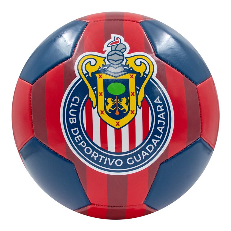Voit Club Guadalajara Soccer Ball Size 5 – Official Licensed Red 26-Pane PVC