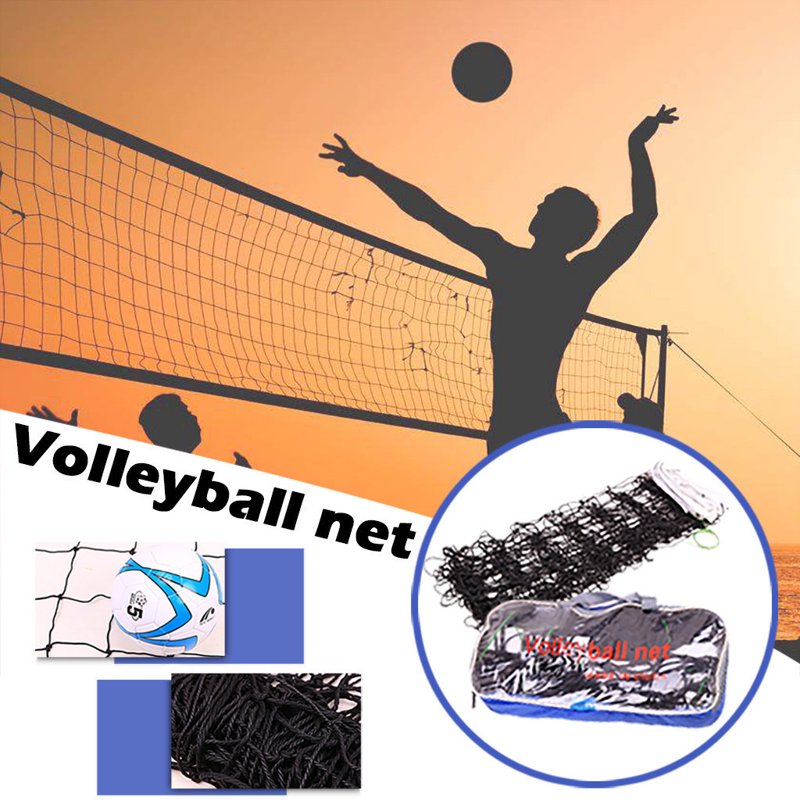 Portable Outdoor Volleyball Net 31.2ft Adjustable for Backyard Beach Pool Indoor & Outdoor Play