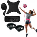 Volleyball Rebound Belt Trainer for Solo Practice Adjustable Waist & Ball Holder