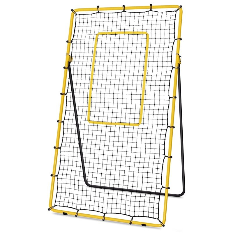 Volleyball Rebounder Net for Practice - Adjustable Angles 7x4 ft Training Equipment