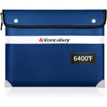 Fireproof Document Bag 6400°F with Reflective Strip Waterproof Safety Storage