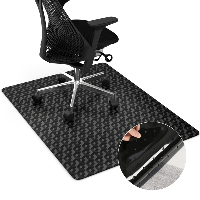 Office Chair Mat for Carpet Floors 35x47 Inches Non-Slip PVC Protector