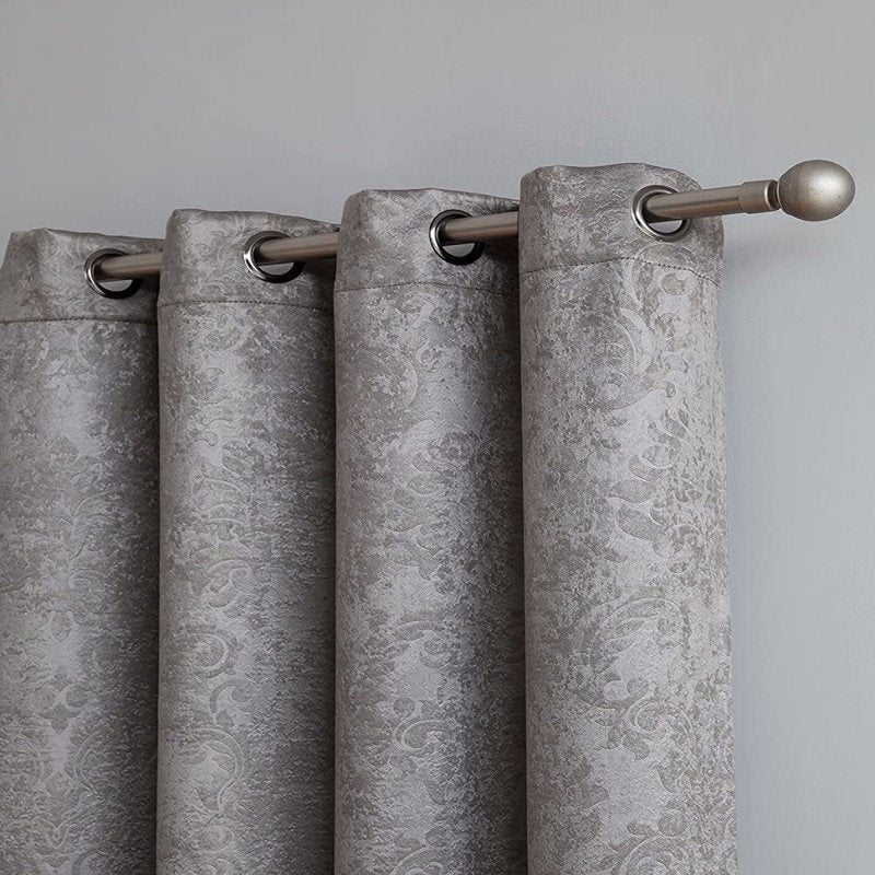 Blackout Curtain Set - Embossed Textured Room Darkening Drapes for Home