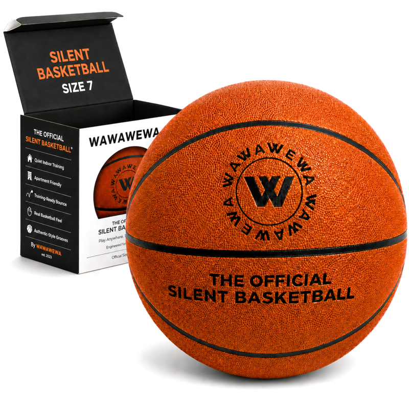 Silent Indoor Basketball Size 7 – Foam Training Ball for Quiet Dribbling