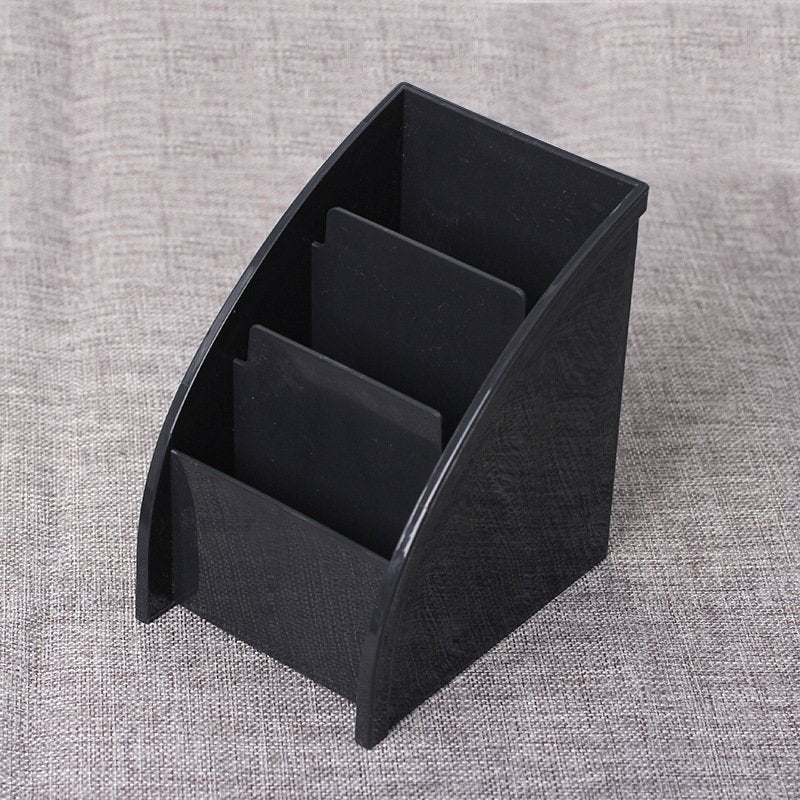 3-Compartment Desktop Organizer and Pencil Holder - Plastic Storage Bin