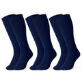 Youth & Kids Baseball Socks 3-Pair Knee-High Tube Socks for Softball & Soccer
