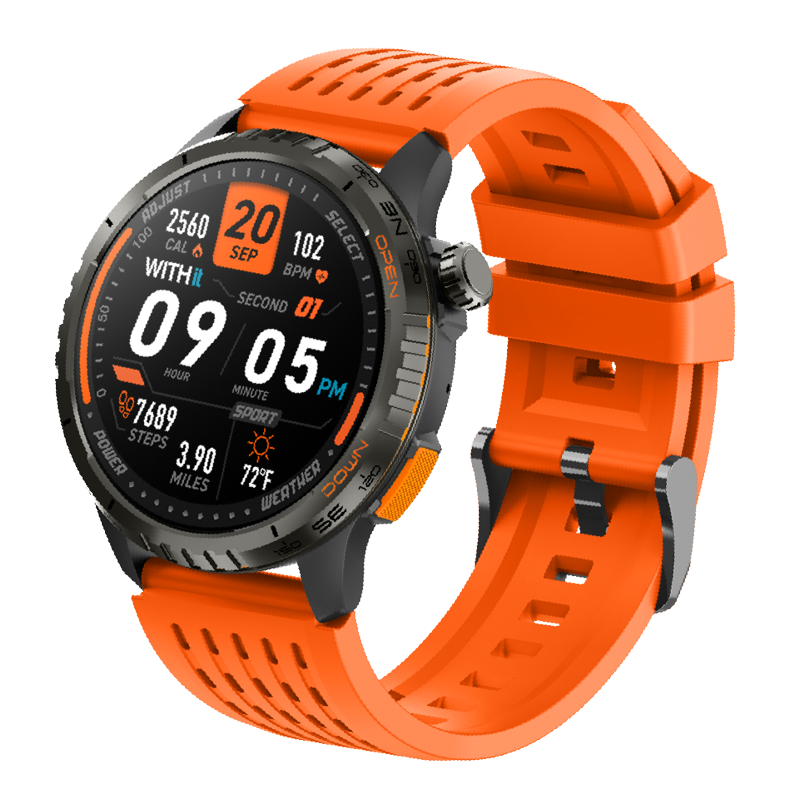 Unisex 1.43-Inch AMOLED Smartwatch with Fitness Tracking and Water Resistance