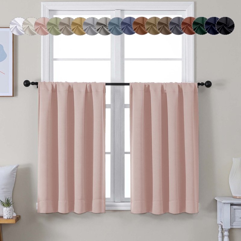 Blackout Curtains Set 2 Panels Insulated Room Darkening Window Treatments