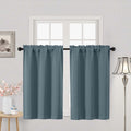 Blackout Window Curtains 30x45 Inches - 2 Pieces, Rod Pocket, Multiple Colors