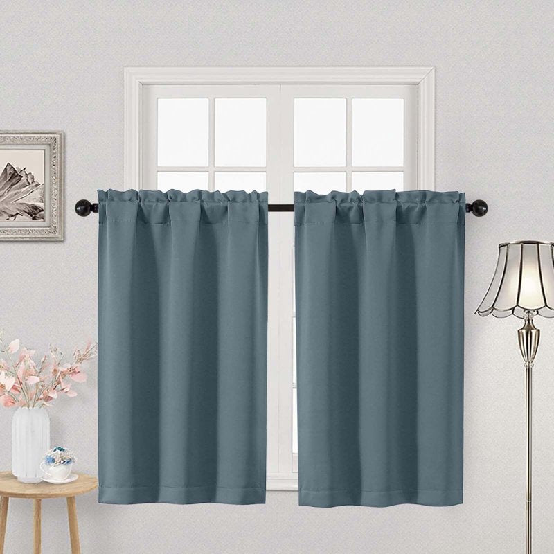 Blackout Window Curtains 30x45 Inches - 2 Pieces, Rod Pocket, Multiple Colors