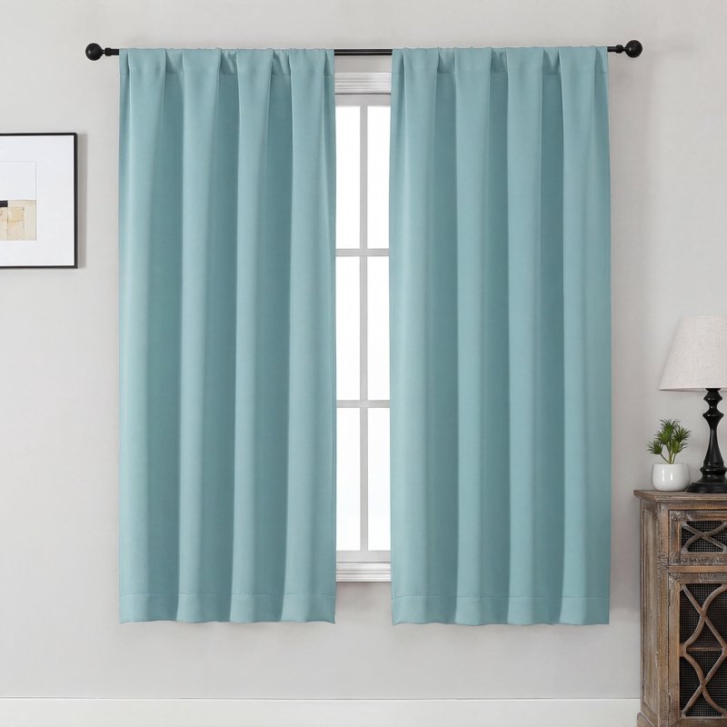 Blackout Curtains 2 Panels Thermal Insulated Light Blocking Window Drapes