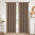 Blackout Curtains 2 Panels Floor Length Thermal Insulated Drapes for Living Room Bedroom